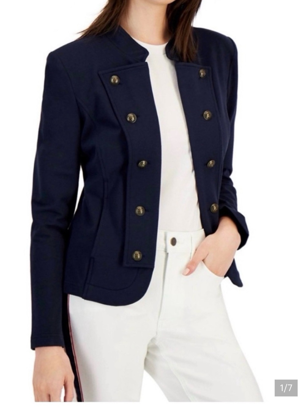 Women's Blue Military Style Jacket